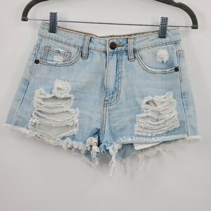 ☆☆ Nature Denim Distressed Cutoff Shorts Size XS